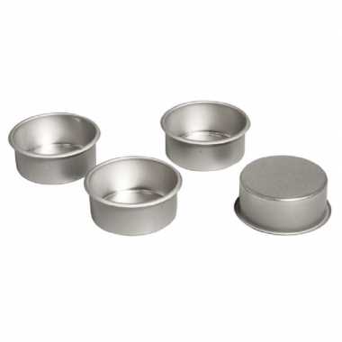 8x stuks kerststukjes waxinekaars houdertjes kerstversiering