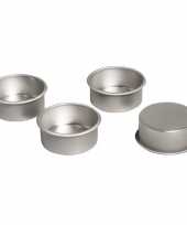 16x stuks kerststukjes waxinekaars houdertjes kerstversiering