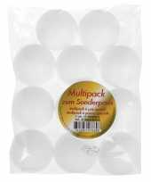 Piepschuim hobby knutselen vormen figuren zak van 22x stuks ronde ballen bollen van 7 cm kerstversiering
