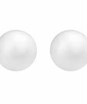 Piepschuim hobby knutselen vormen figuren zak van 28x stuks ronde ballen bollen van 10 cm kerstversiering